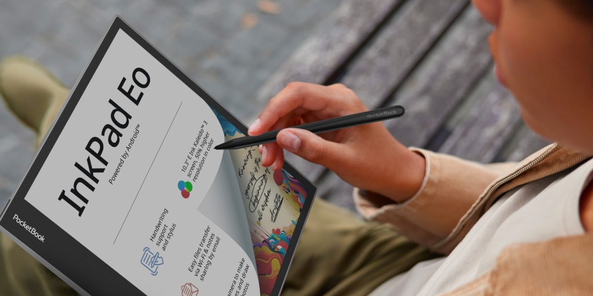 PocketBook InkPad Eo: un dispozitiv pentru e-note puternic, de 10,3 inch cu ecran color E Ink Kaleido 3